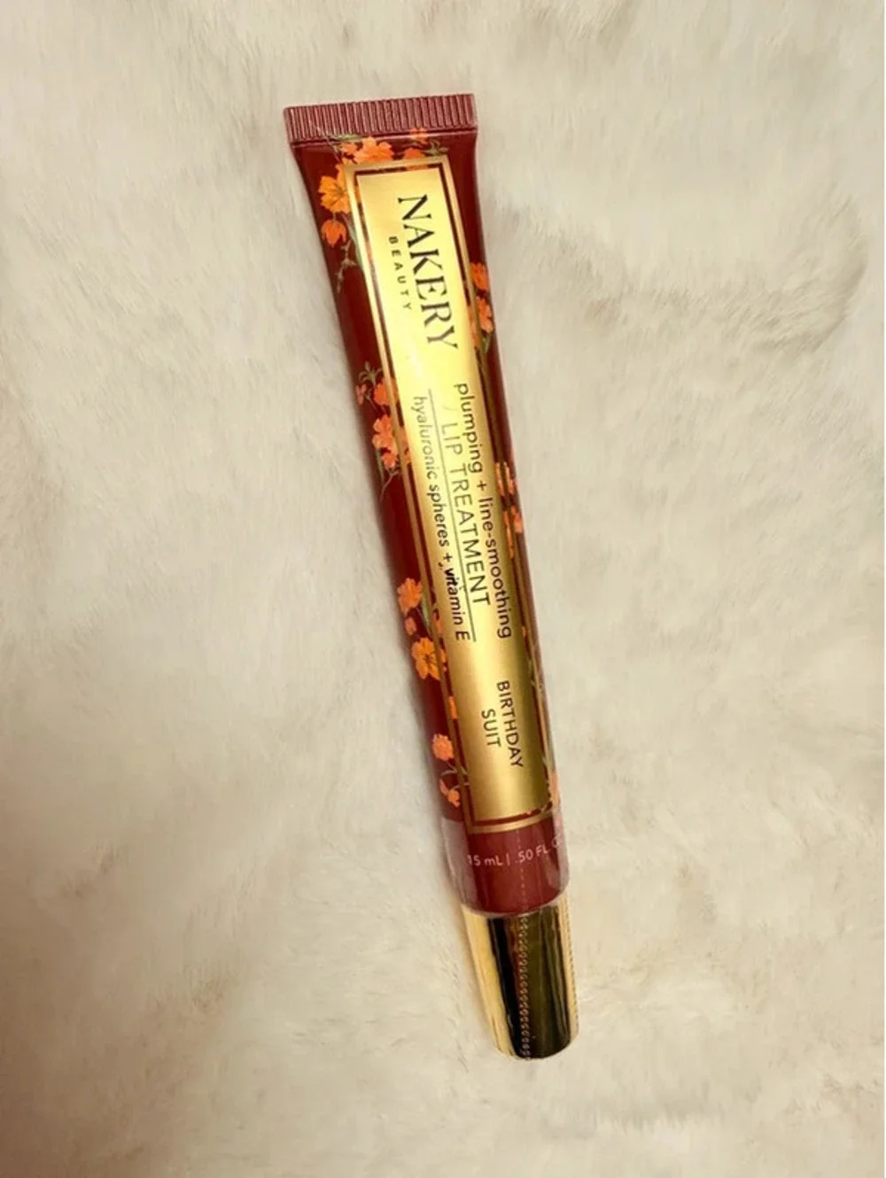 Nakery Beauty Plumping Line Smoothing Lip Treatment Birthday Suit NWT 15mL